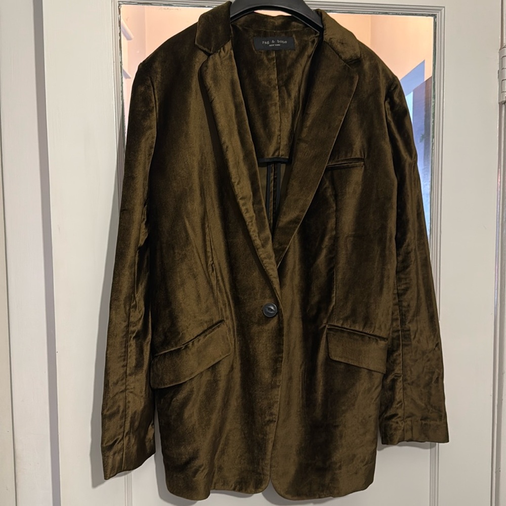 Rag and Bone Margot velvet blazer